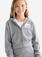 Girls Organic Cooper Shrunken Zip Hoodie