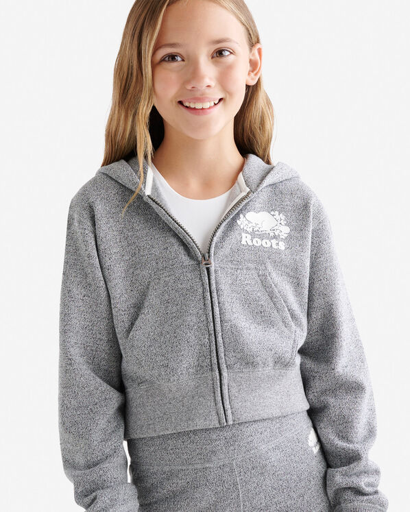 Girls Organic Cooper Shrunken Zip Hoodie