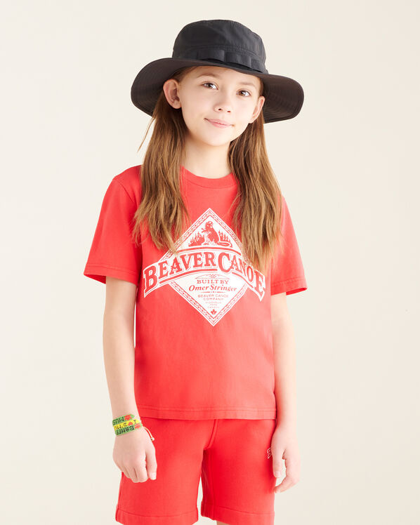 T-shirt décontracté Beaver Canoe pour enfants