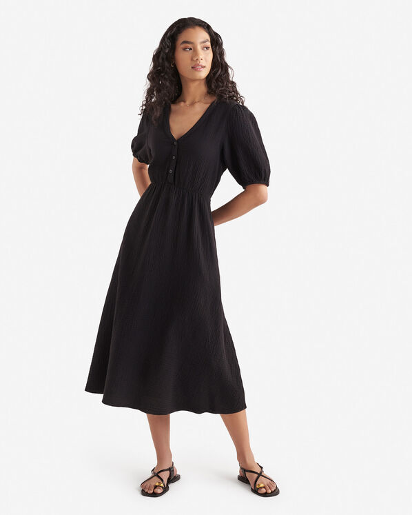 Isla Cotton Gauze Tea Dress