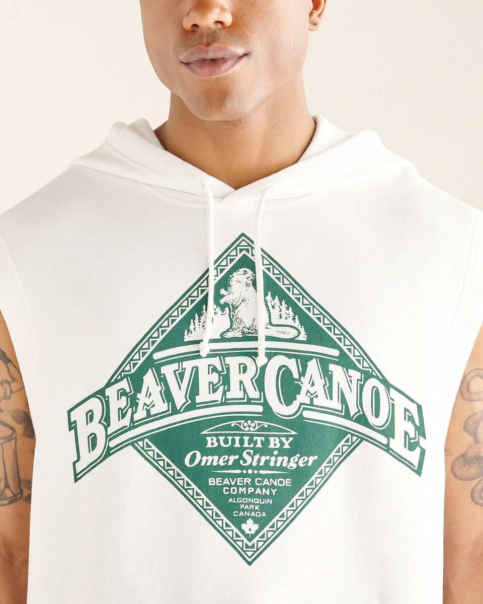 Beaver Canoe Sleeveless Hoodie Gender Free