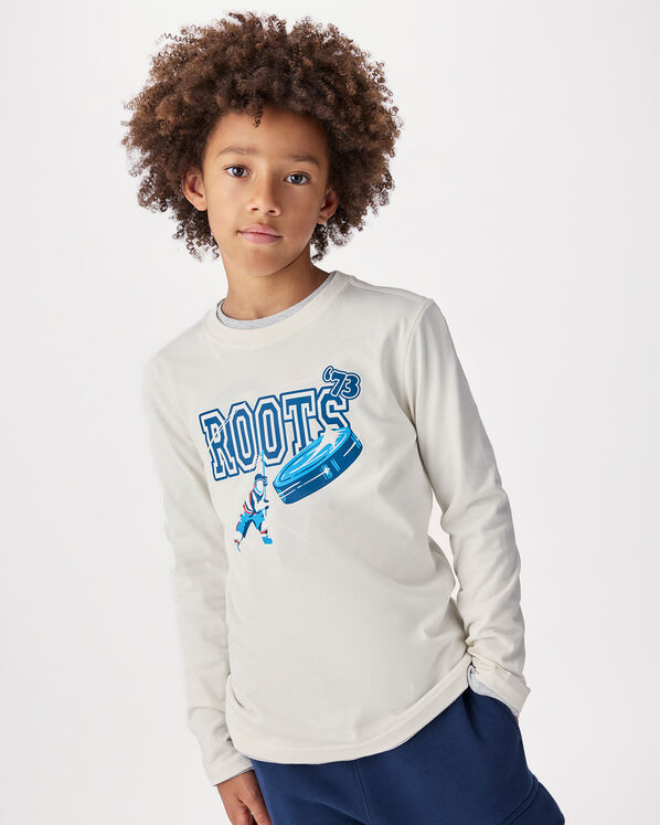 Kids Hockey Sports Long Sleeve T-Shirt