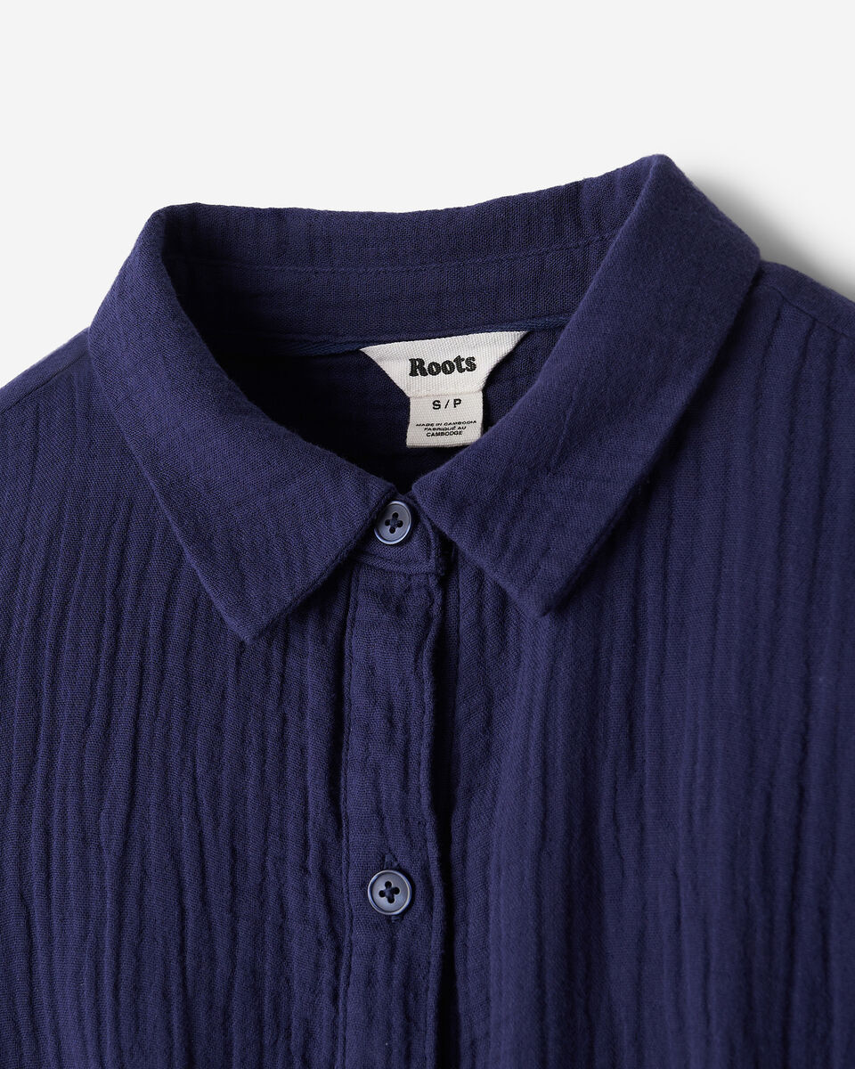 Robe chemise en gaze de coton Isla