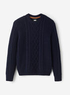 Lodge Cabled Crew Sweater