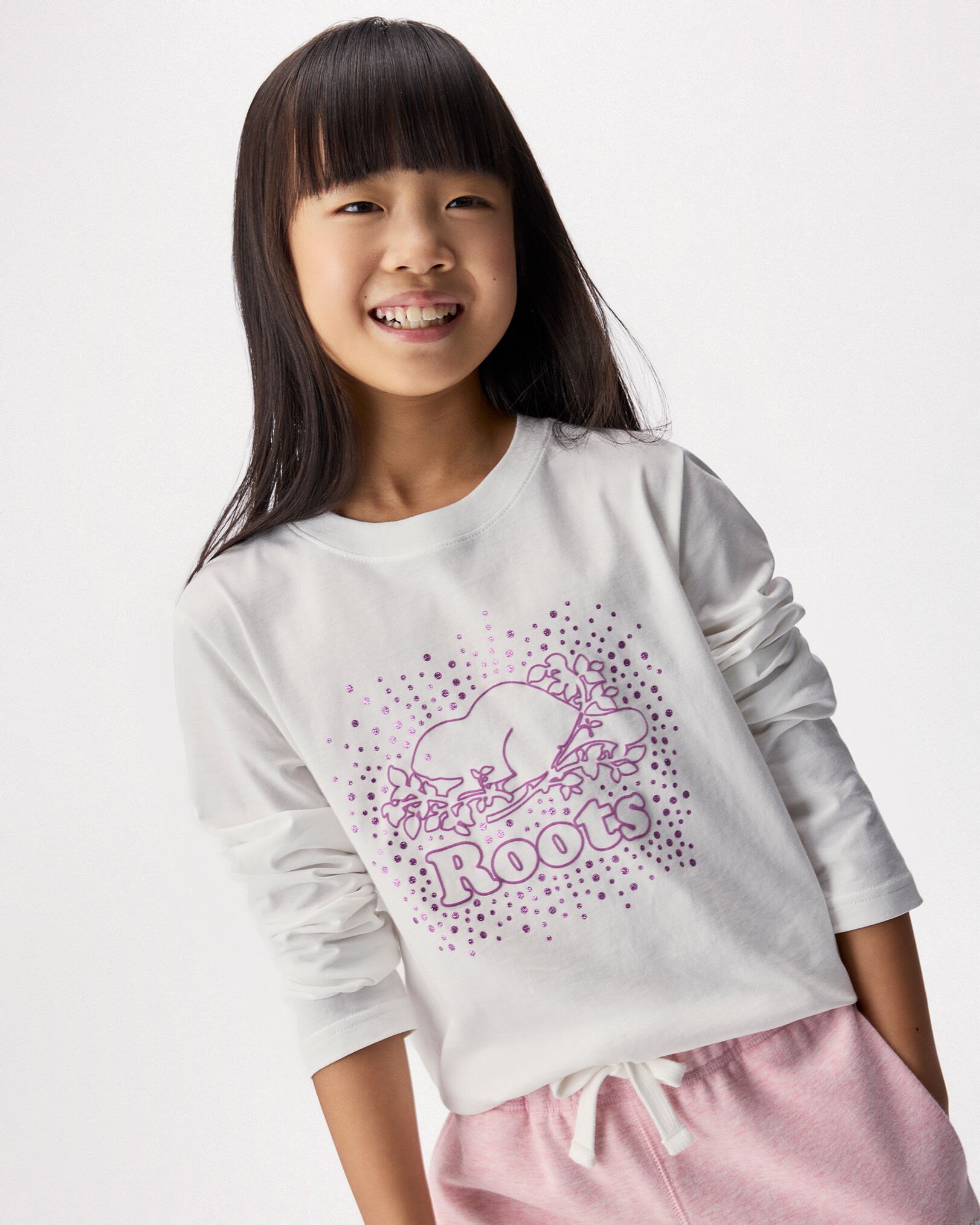 Kids Cooper Glitter Long Sleeve T-Shirt