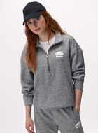 Organic Cooper Relaxed Quarter Zip Stein