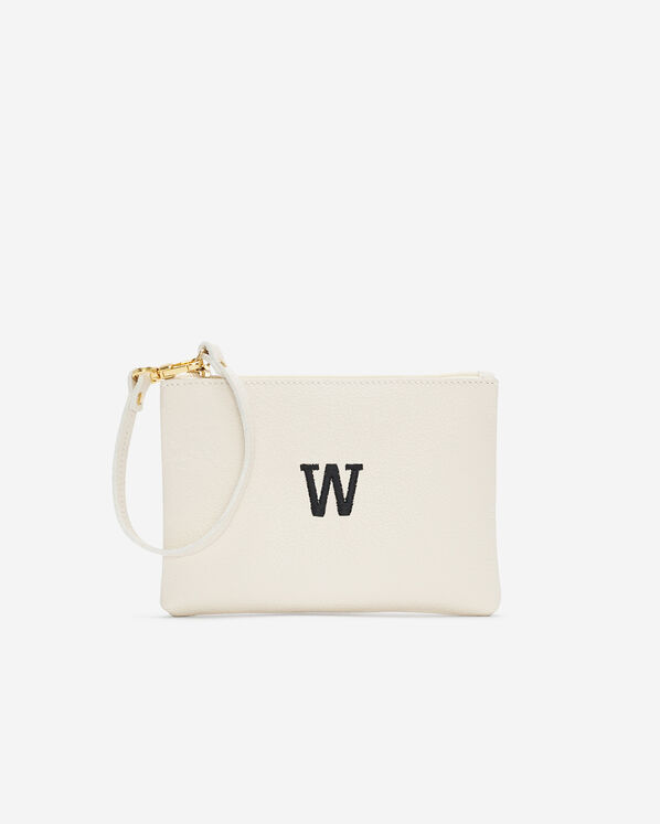 Monogram Wristlet Ivory