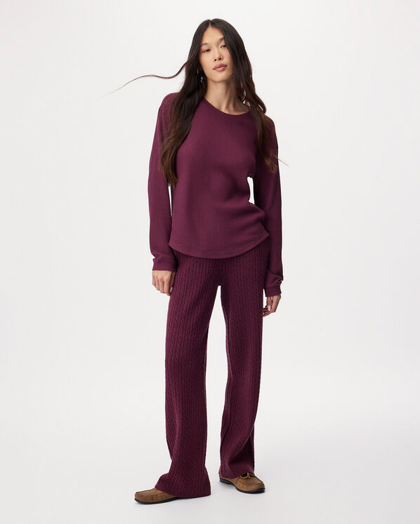 Waffle Long Sleeve Top