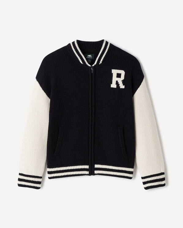 Kids Roots Knit Varsity Jacket