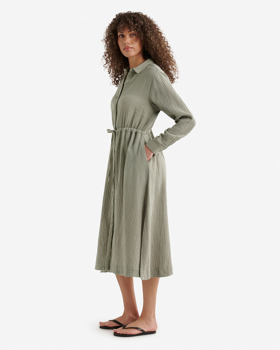 Robe chemise en gaze de coton Isla