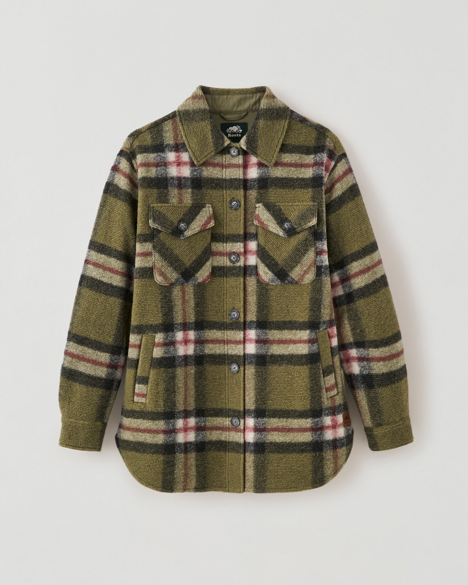 Roots plaid outlet jacket