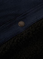 Manteau en velours c&ocirc;tel&eacute; et mouton molletonn&eacute;