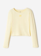 T-shirt sport &agrave; ourlet tulipe ajust&eacute; pour filles