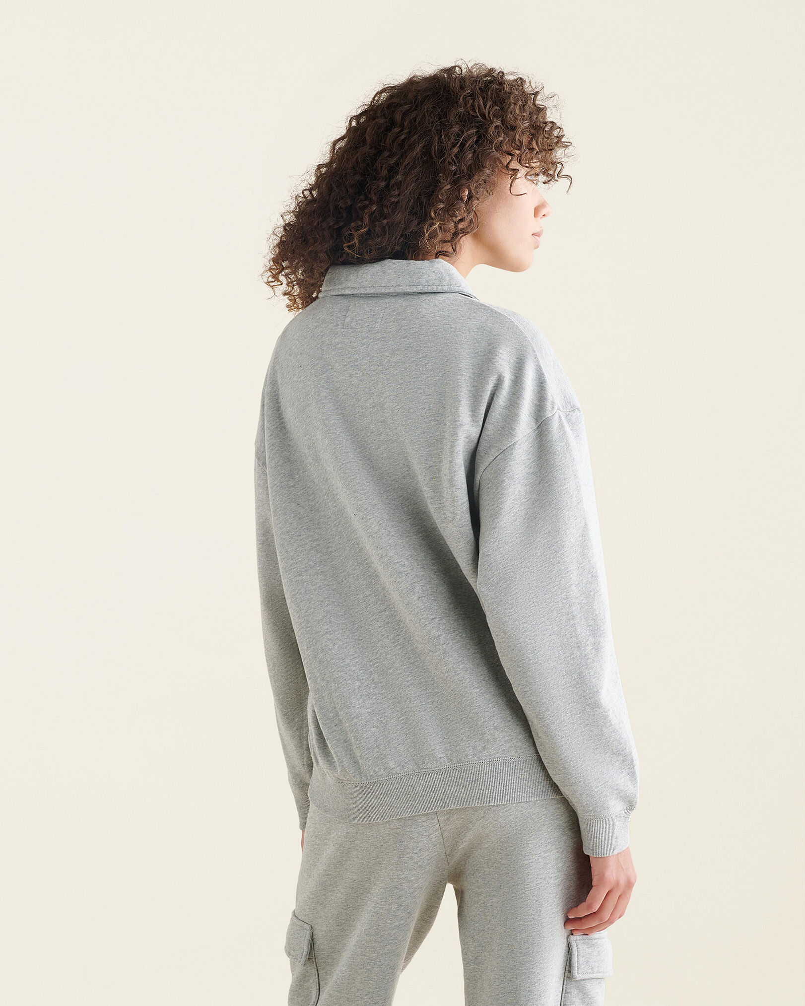 Polo sweatshirt grey sales