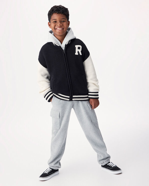 Kids Roots Knit Varsity Jacket