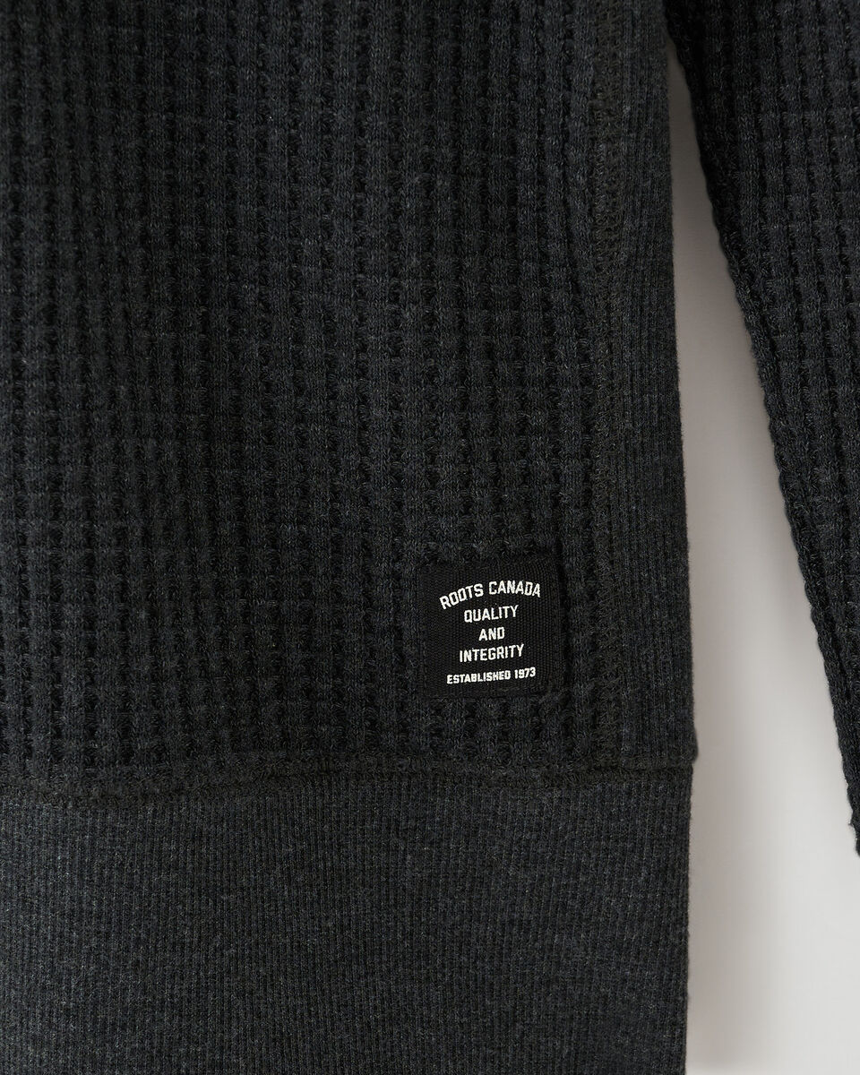 Stretch Waffle Crew Top