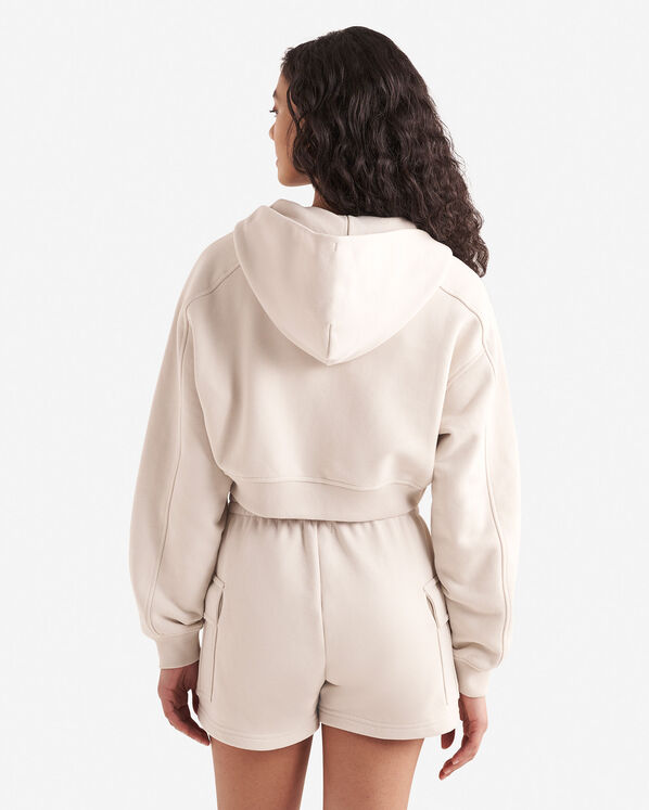 Summer Cloud Cropped Full Zip Hoodie