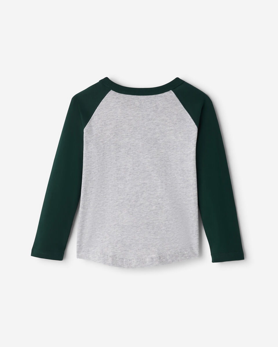 T-shirt style baseball Cooper en coton bio pour tout-petits