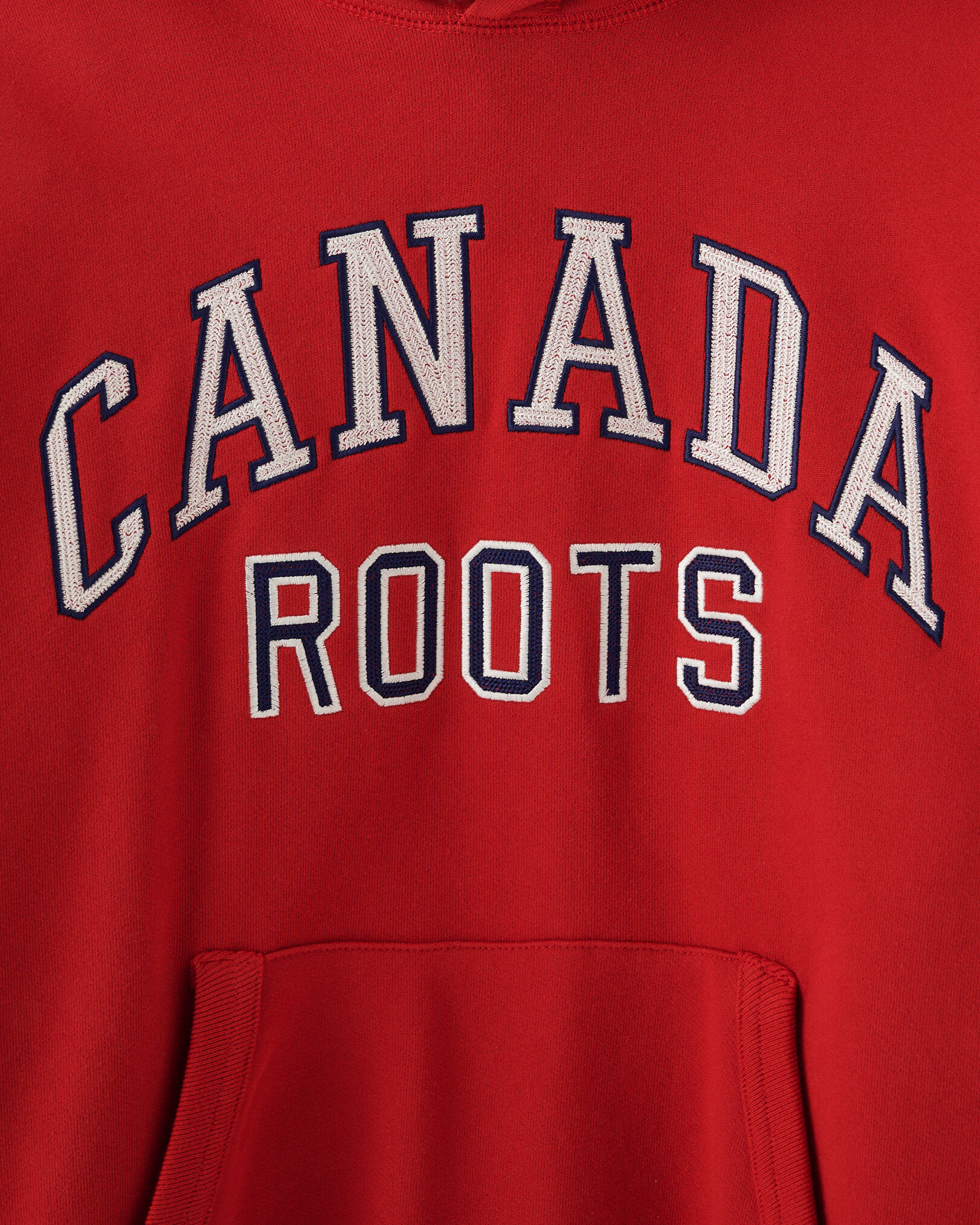 Roots store red hoodie
