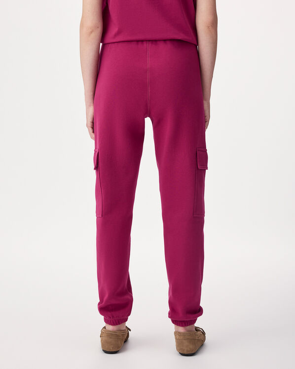 Pantalon cargo molletonn&eacute; en coton biologique Cooper