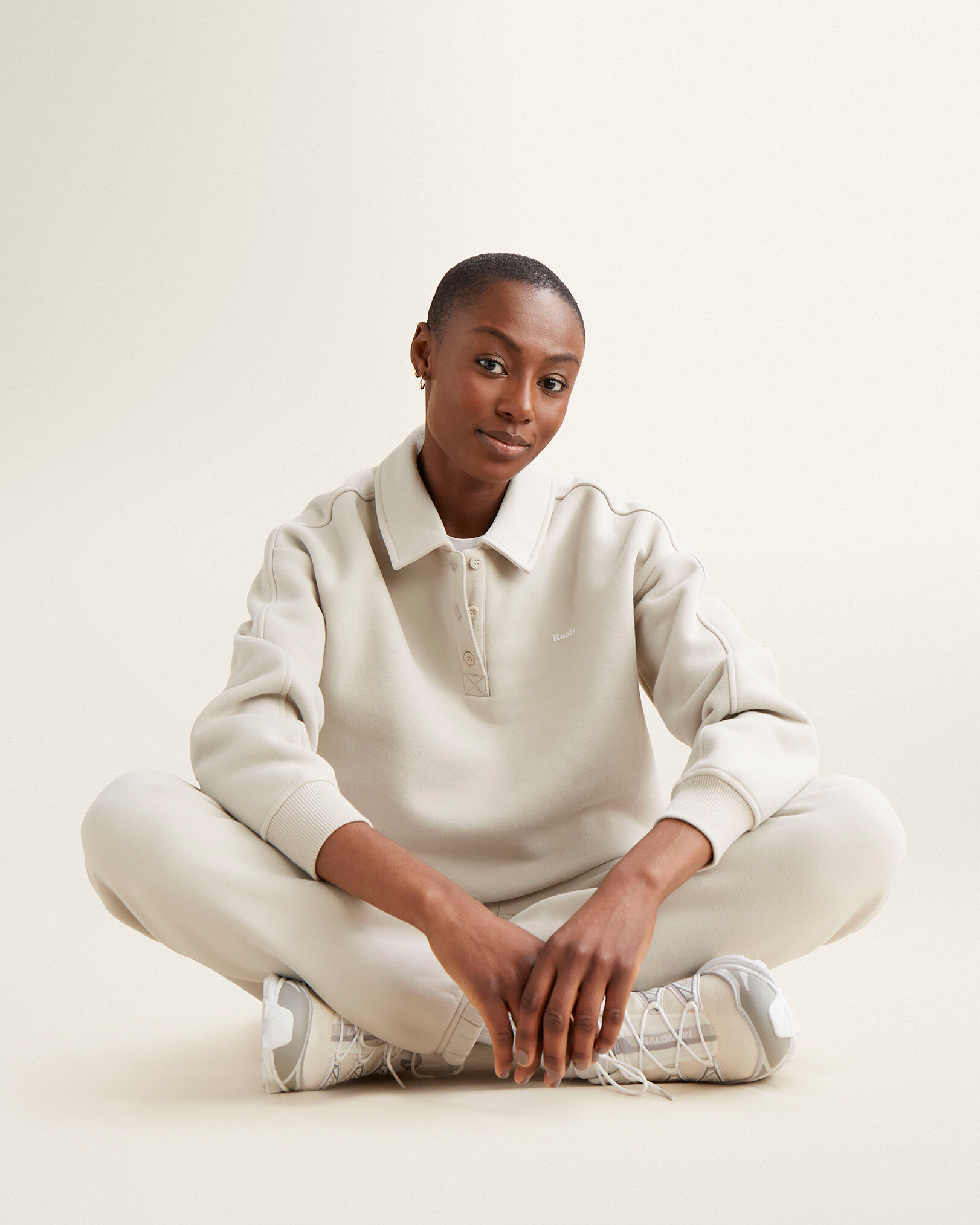 Polo sweatshirt white shop