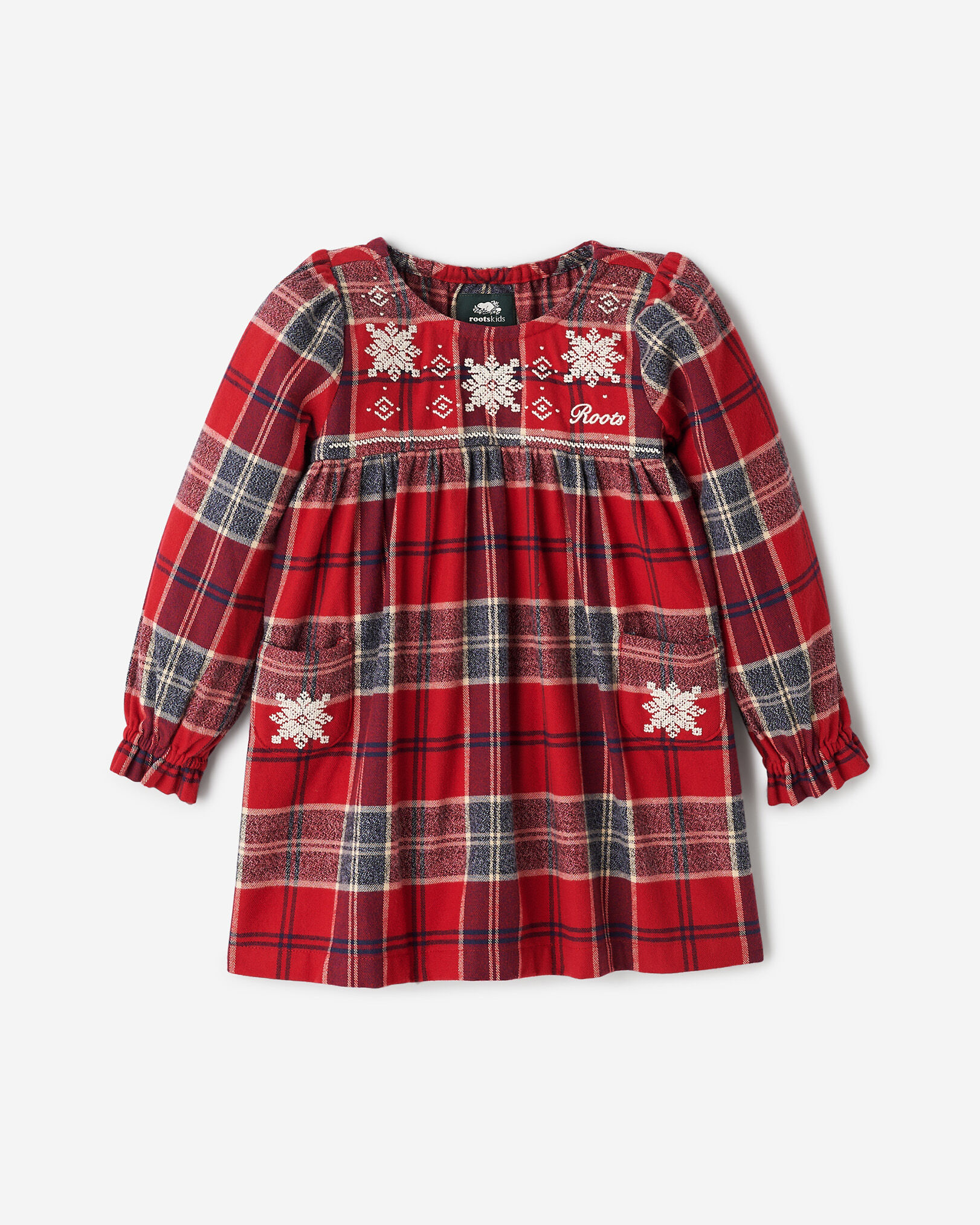 Toddler Girls Plaid Tidings Dress