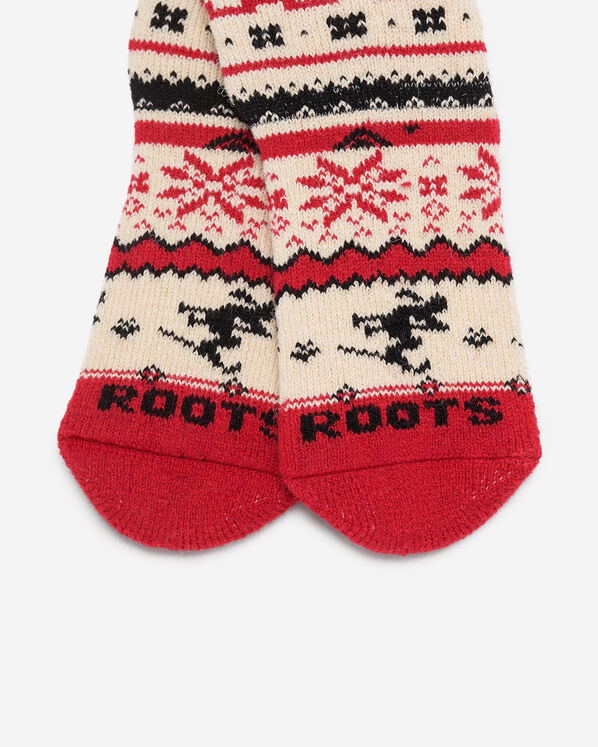 Adult Sayward Fair Isle Slipper Sock