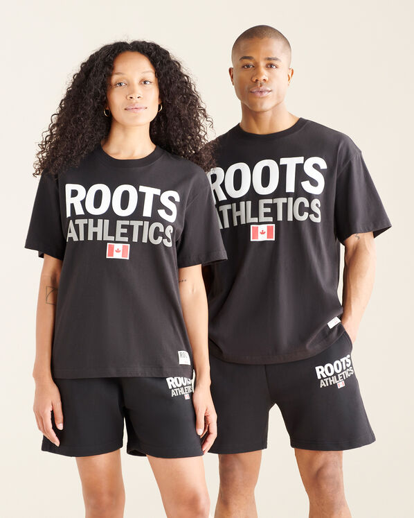 Roots Athletics Flag T-Shirt Gender Free