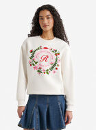 Chandail &agrave; col rond en molleton Amour Studio 