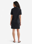 Robe &agrave; manches courtes et demi-glissi&egrave;re en jersey bouclette Cooper