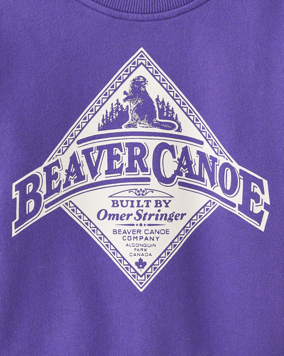 Chandail à col rond décontracté Beaver Canoe pour tout-petits