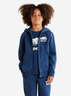 Chandail original &agrave; capuchon et glissi&egrave;re en coton bio pour enfants