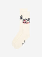 Adult Cabin Landscape Sock