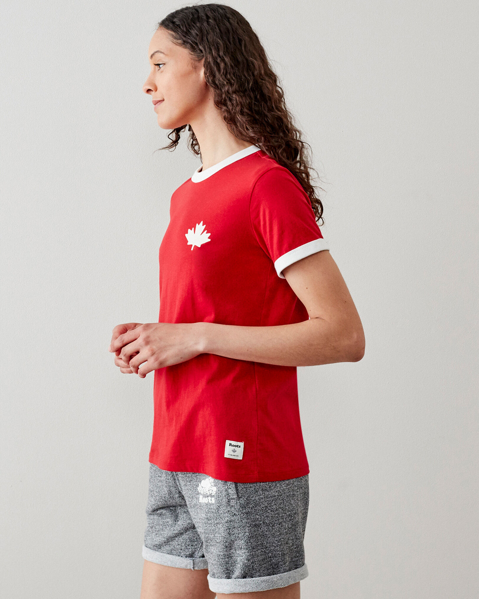 Womens Canada Ringer T shirt Graphic T shirts Roots