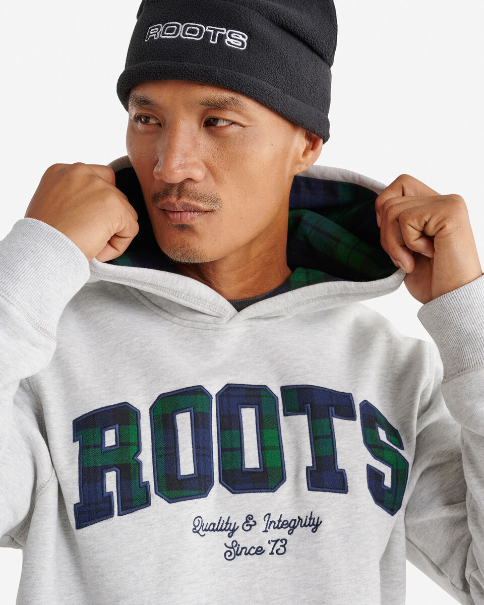 Plaid Applique Hoodie