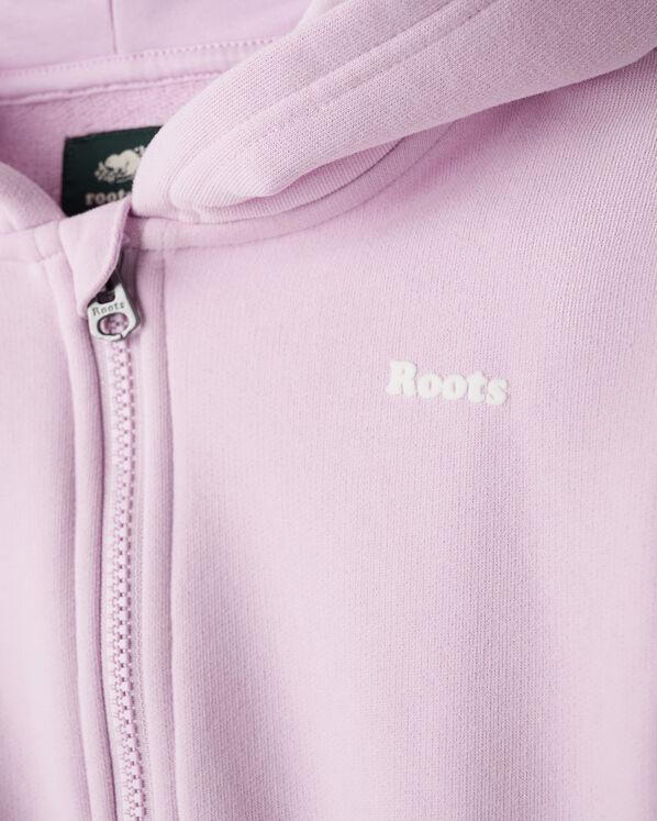 Girls Summer Cloud Cropped Bubble Full Zip Hoodie