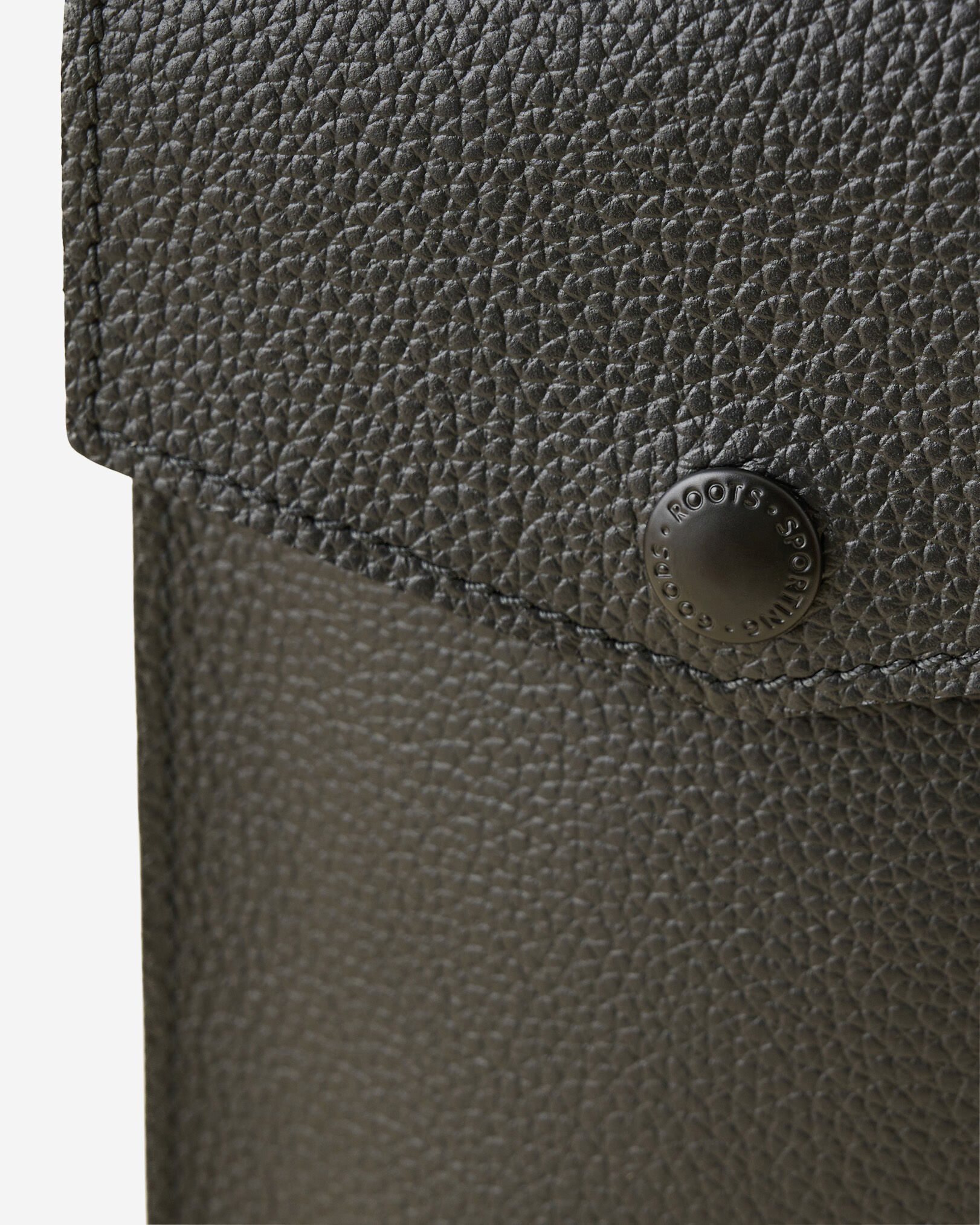 Sac à bandoulière à goussets latéraux en accordéon pour téléphone en cuir Cervino