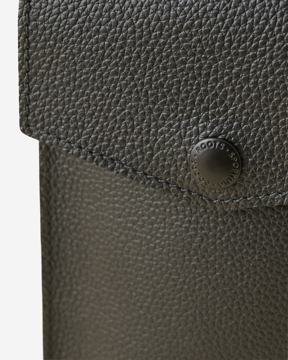 Sac &agrave; bandouli&egrave;re &agrave; goussets lat&eacute;raux en accord&eacute;on pour t&eacute;l&eacute;phone en cuir Cervino