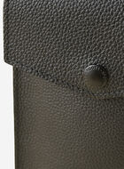 Sac &agrave; bandouli&egrave;re &agrave; goussets lat&eacute;raux en accord&eacute;on pour t&eacute;l&eacute;phone en cuir Cervino