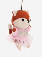 Ballerina Fox Ornament