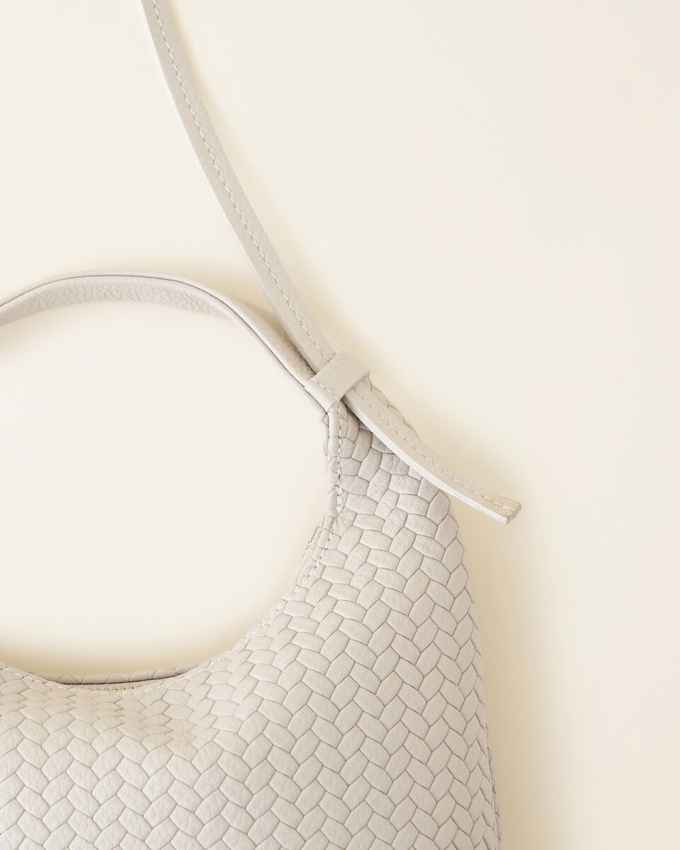 Mini sac Lola en cuir tressé