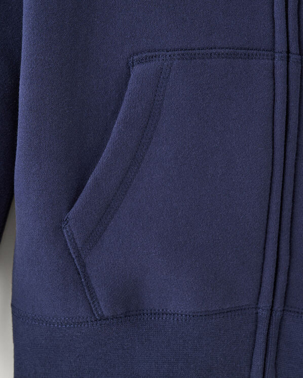 Chandail original &agrave; capuchon et glissi&egrave;re en coton bio pour enfants