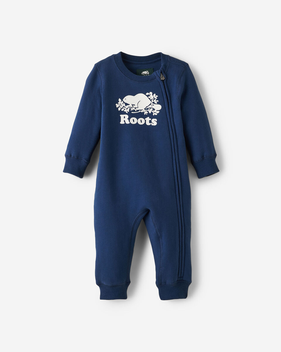 Barboteuse originale Cooper le castor en coton bio pour b&eacute;b&eacute;s