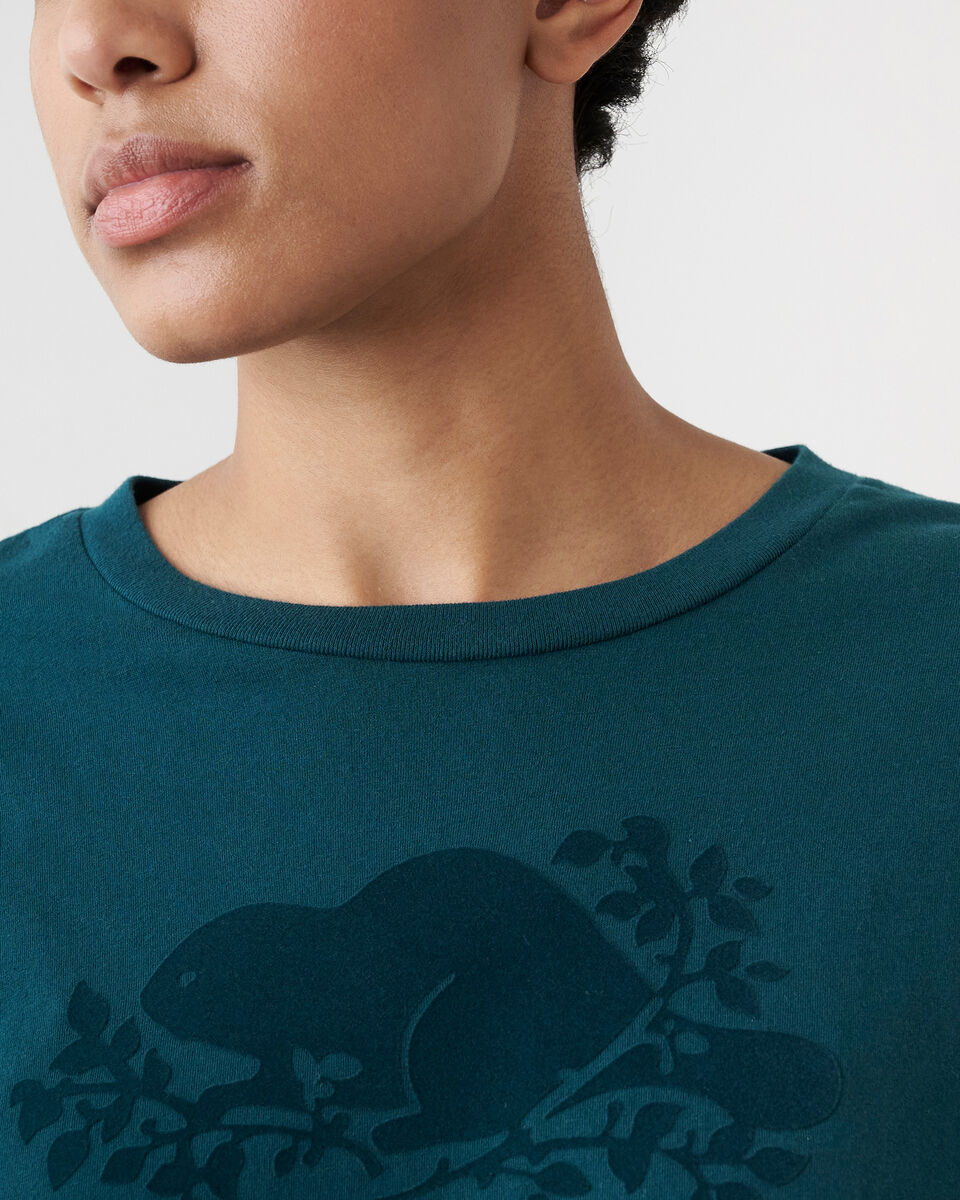 T-shirt à manches longues Cooper le castor en coton bio pour femme
