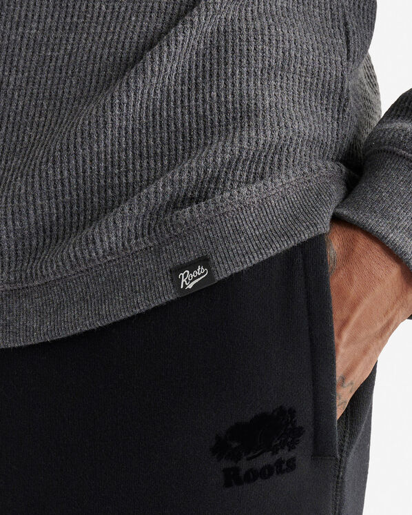 Chandail henley gaufré à manches longues  Chandail henley gaufré à manches longues