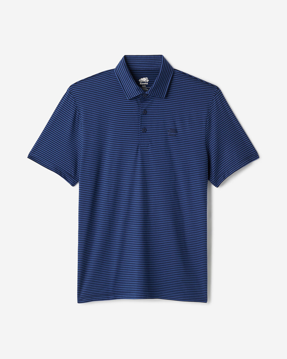 Renew Knit Striped Polo