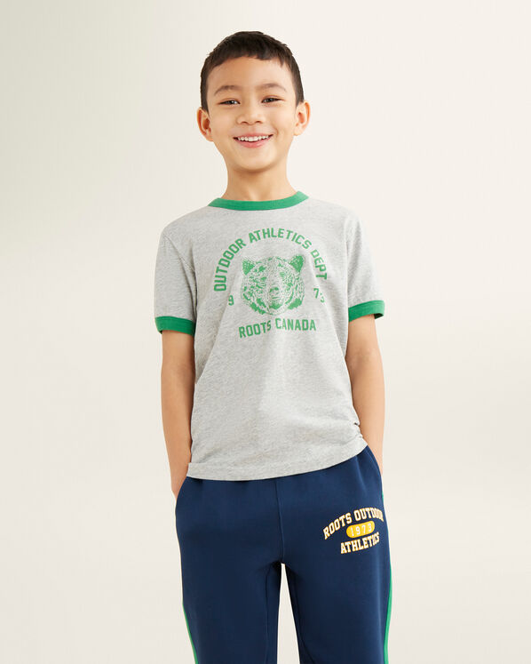 T-shirt à bordures contrastantes Animal pour enfants