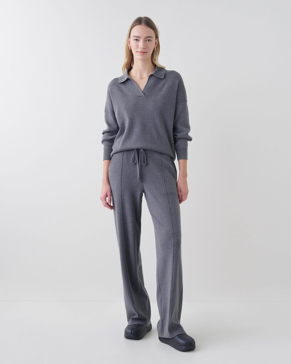 Luxe Lounge Polo Sweater