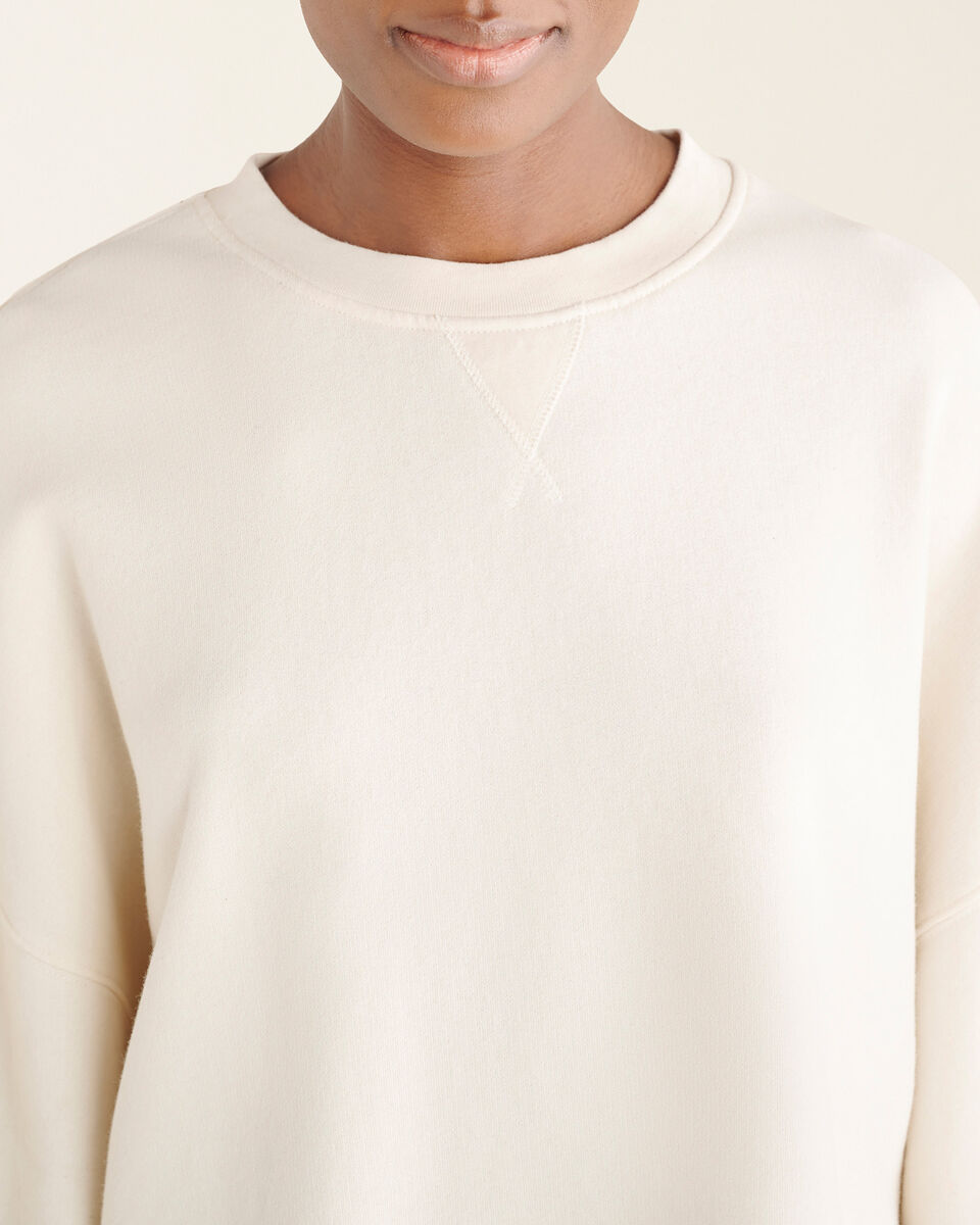 Roots Undyed Cotton Crew Sweatshirt. 5