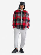 Blouson à carreaux Park avec doublure en sherpa
